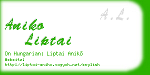 aniko liptai business card